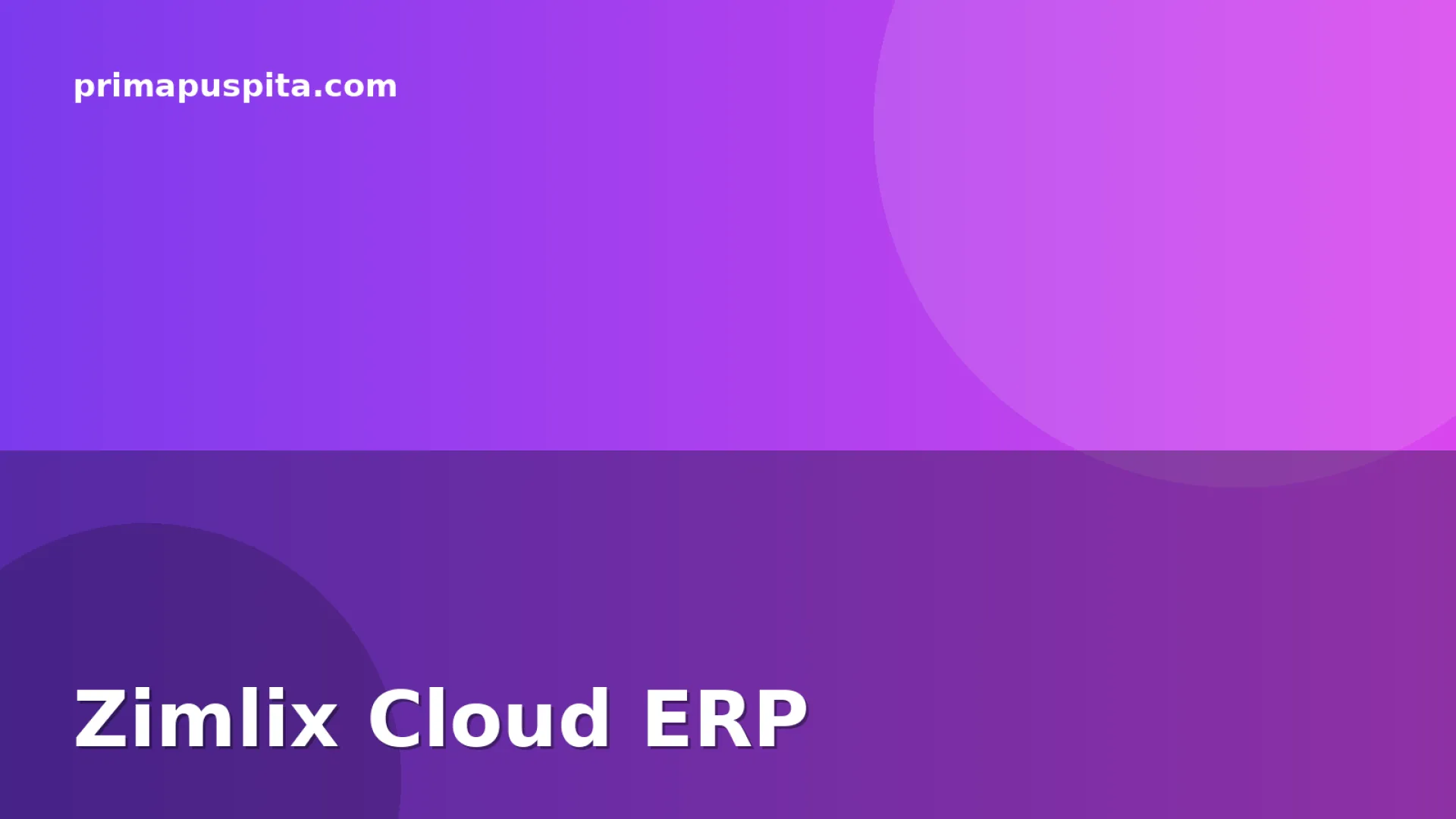 Zimlix Cloud ERP